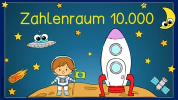 Vorschau - Präsentationen/Tafelbilder - Zahlenraum 10000 | Zahlenraumerweiterung | digitale Tafelbilder | Klasse 4 - Seite 1