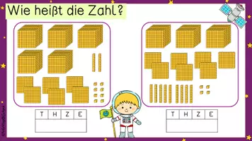 Vorschau - Präsentationen/Tafelbilder - Zahlenraum 10000 | Zahlenraumerweiterung | digitale Tafelbilder | Klasse 4 - Seite 2
