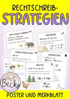 Vorschau - Poster - Rechtschreibstrategien (nach Fresch) Poster und Merkblätter - Deckblatt
