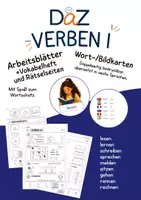 Vorschau - Arbeitsblätter - DaZ - Verben 1 - Arbeitsblätter, Vokabelheft, Bildkarten - Deckblatt