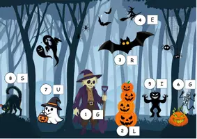 Vorschau - Arbeitsblätter - Halloween im Gruselwald – Mini-Lesespurgeschichte | 3-fach differenziert - Seite 2