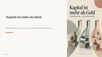 Vorschau - Arbeitsblätter - Kapitalsorten und ihre Umwandlung erklären – Unterrichtsstunde | Pädagogik Q1/Q2 - Seite 1