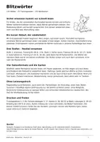 Vorschau - Arbeitsblätter - Blitzwörter | 132 Wörter & Wortkarten | Leseflüssigkeit Klasse 1/2 - Seite 1