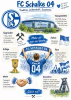 Vorschau - Arbeitsblätter - Lernplakat + Arbeitsblätter zum Thema "FC Schalke 04" + Lösung & MP3 + - Deckblatt