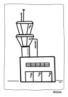 Vorschau - Mal- und Bastelvorlagen - Ausmalbilder Flugzeug & Flughafen - Seite 1