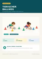Vorschau - Stundenentwürfe - Tierischer Ballweg – kostenloses Fußball- und Ballspiel für die Kita | Freebie - Deckblatt