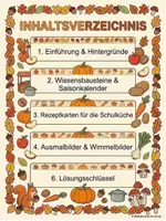 Vorschau - Mal- und Bastelvorlagen - Herbst in der Schulküche – Materialpaket - Seite 1