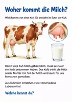 Vorschau - Unterrichtsreihen - Von der Milch zum Käse - Mini Sachwissen für Kinder - Seite 1