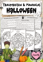Vorschau - Mal- und Bastelvorlagen - Fantasiereisen / Traumreisen mit Mandalas: Halloween - Deckblatt