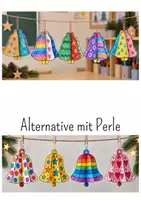 Vorschau - Mal- und Bastelvorlagen - 3D-Glocke basteln im Winter, Advent, Weihnachten | Kunst & Basteln Grundschule | Vorlagen & Anleitung | Klasse 2-4 - Seite 2
