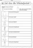 Vorschau - Arbeitsblätter - Übung Satzstrukturen "Ist das die Winterjacke?" Winterkleidung DaZ - zweifach differenziert - Seite 3