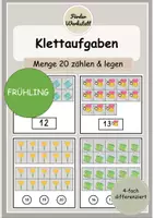Vorschau - Arbeitsblätter - Materialpaket: FRÜHLING - Mathematik ZR20 - Menge legen - 1 zu 1 Zuordnung - Seite 1