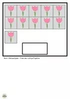 Vorschau - Arbeitsblätter - Klettaufgaben: Menge 20 - FRÜHLING - Menge legen - TEACCH - Seite 3