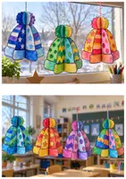 Vorschau - Mal- und Bastelvorlagen - 3D-Mützen basteln im Winter, Advent, Weihnachten | Kunst & Basteln Grundschule | Vorlagen & Anleitung | Klasse 2-4 - Seite 2