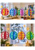 Vorschau - Mal- und Bastelvorlagen - 3D-Weihnachtskugel basteln im Winter, Advent, Weihnachten | Kunst & Basteln Grundschule | Vorlagen & Anleitung | Klasse 2-4 - Seite 2