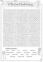Vorschau - Arbeitsblätter - Suchsel / Suchspiel "Winterkleidung" DaZ / Deutsch - Seite 2
