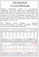 Vorschau - Arbeitsblätter - Abreißzettel - Fresch - Methode - Fehler finden und Wörter korrigieren - Seite 1