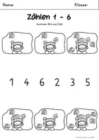 Vorschau - Arbeitsblätter - Mengen bis 10 - Seite 1
