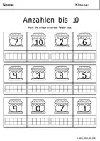 Vorschau - Arbeitsblätter - Anzahlen bis 10 - Seite 2
