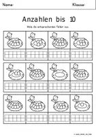 Vorschau - Arbeitsblätter - Anzahlen bis 10 - Seite 3