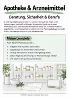 Vorschau - Stundenentwürfe - Apotheke & Arzneimittel – Beratung, Sicherheit & Berufe | Ausbildungsvorbereitung - Deckblatt
