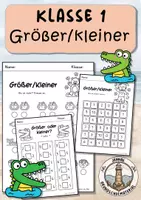 Vorschau - Arbeitsblätter - Größer kleiner ZR 10 - Deckblatt