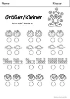Vorschau - Arbeitsblätter - Größer kleiner ZR 10 - Seite 1