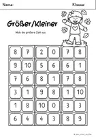 Vorschau - Arbeitsblätter - Größer kleiner ZR 10 - Seite 2
