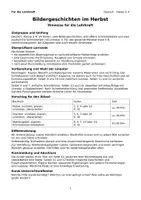 Vorschau - Arbeitsblätter - Bildergeschichte Herbst Klasse 3 4 - Seite 1