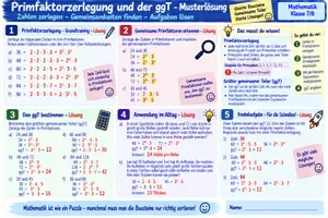 Vorschau - Arbeitsblätter - Primfaktorzerlegung hinleitung zum ggT - Seite 1