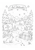 Vorschau - Arbeitsblätter - Großes Weihnachts-Materialpaket für Kinder | Schatzsuche, Erinnerungsbuch & Ausmalheft | 3-in-1 - Seite 3