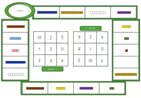 Vorschau - Spiele - Würfel-Bingo Rechenstäbchen - Zahlenraum 1-10 - Seite 3