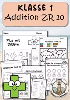 Vorschau - Arbeitsblätter - Addition Klasse 1 - Deckblatt