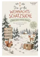Vorschau - Arbeitsblätter - Weihnachts-Schatzsuche für Kinder | 8 Stationen und Rätsel | Weihnachten Schnitzeljagd | Kita & Kindergeburtstag | PDF - Deckblatt