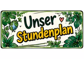 Vorschau - Poster - Stundenplan Schilder Einzeln Classroom - Deckblatt