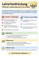 Vorschau - Arbeitsblätter - Zahlenlauf: Lesespaziergang oder Lesen und Kleben - Seite 1