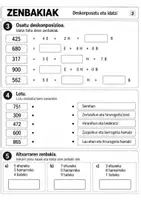 Vista previa - Hojas de trabajo - Zenbakiak deskonposatu - página 1