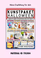 Vorschau - Mal- und Bastelvorlagen - 👻 Halloween Sonnenfänger Suncatcher basteln mit Seidenpapier/Transparentpapier – Fensterbilder mit Halloweenmotiven - Seite 1