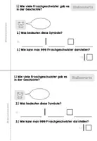 Vorschau - Arbeitsblätter - Zahlenraum 1000: 999 Froschgeschwister Miniheft - Seite 2