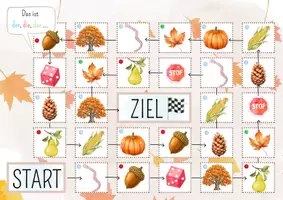 Vorschau - Spiele - DaZ - der Herbst - Sprechanlass Brettspiel - zweifach differenziert - Seite 3