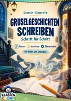 Vorschau - Arbeitsblätter - Gruselgeschichte Deutsch Klasse 5 6 - Deckblatt