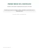 anteprima - Altro tipo di materiale - Primo mese sul sostegno: osservo e lavoro - Pagina di copertina