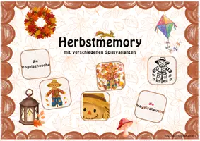 Vorschau - Stationenlernen - Herbstmemorie - Seite 1