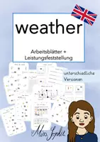 Vorschau - Arbeitsblätter - weather_Arbeitsblätter und Leistungsfeststellung - Deckblatt