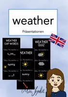 Vorschau - Präsentationen/Tafelbilder - weather - Präsentationen für den digitalen Unterricht - Deckblatt