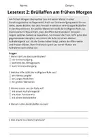 Vorschau - Arbeitsblätter - Lesetest Klasse 3 – Regenwaldtiere | 10 Texte mit Fragen & Lösungen - Seite 3