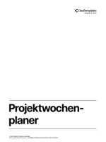 Vorschau - Lehrpläne/Lehrermaterial - Projektwochenplaner | Digitaler Planer - Seite 1