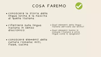 anteprima - Presentazioni / Lavagne - Prima lezione di Latino per l'educazione linguistica - Pagina 2