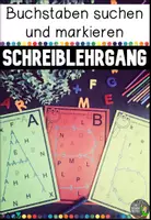 Vorschau - Arbeitsblätter - Groß- und Kleinbuchstaben (A-Z) suchen und markieren - Deckblatt
