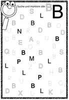 Vorschau - Arbeitsblätter - Groß- und Kleinbuchstaben (A-Z) suchen und markieren - Seite 3